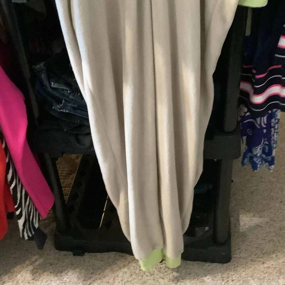 Star Wars Green and White Fleece‎ Onesie, Yoda, pajamas, XL